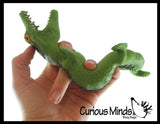 Sand Filled Alligator Crocodile - Moldable Sensory, Stress, Squeeze Fidget Toy ADHD Special Needs Soothing Croc