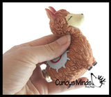 Sand Alpaca Llama - Sand Filled Squishy - Moldable Sensory, Stress, Squeeze Fidget Toy ADHD Special Needs Soothing