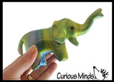Set of 2 Safari Animals - Elephant and Giraffe Sand Filled Animal Toy - Heavy Weighted Sandbag Animal Plush Bean Bag Toss - Shimmering Glitter Safari