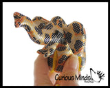 Set of 2 Safari Animals - Elephant and Giraffe Sand Filled Animal Toy - Heavy Weighted Sandbag Animal Plush Bean Bag Toss - Shimmering Glitter Safari