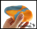 Striped Sand Filled Stress Ball - Moldable Ball with Granular Filling - Heavy Sensory, Stress, Squeeze Fidget Toy ADHD Special Needs Soothing