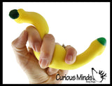 Set of 2 Banana Fidgets - Sand and Water Bead Filled - Moldable Sensory, Stress, Squeeze Fidget Toy ADHD Special Needs Soothing
