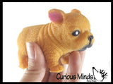 Stretchy Bulldog Dog Crushed Bead Sand Filled - Doggy Lover Sensory Fidget Toy Weighted