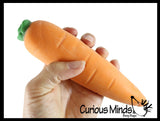 Carrot Stress Ball Set of 3 - Sand and Water Bead Filled Squeeze Stress Balls  -  Sensory, Stress, Fidget Toy - Vegetable Easter