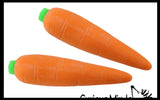 BULK - WHOLESALE - Sand Filled Squishy Carrot - Moldable Sensory, Stress, Squeeze Fidget Toy ADHD Special Needs Soothing