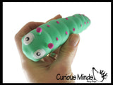 Sand Filled Stretchy Caterpillar - Moldable Sensory, Stress, Squeeze Fidget Toy ADHD Special Needs Soothing Grub Bug
