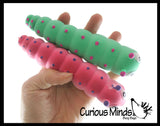 Sand Filled Stretchy Caterpillar - Moldable Sensory, Stress, Squeeze Fidget Toy ADHD Special Needs Soothing Grub Bug