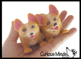 Stretchy Corgi Dog Crushed Bead Sand Filled - Doggy Lover Sensory Fidget Toy Weighted