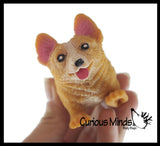 Stretchy Corgi Dog Crushed Bead Sand Filled - Doggy Lover Sensory Fidget Toy Weighted
