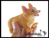 Stretchy Corgi Dog Crushed Bead Sand Filled - Doggy Lover Sensory Fidget Toy Weighted