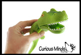 Set of 3 Sand Filled Squishy Animals - Dinosaur, Dolphin, and Shark - Moldable Sensory, Stress, Squeeze Fidget Toy ADHD Special Needs Soothing Ocean Animal Dino