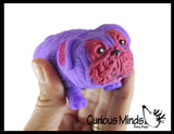 Stretchy Pug Dog Crushed Bead Sand Filled - Doggy Lover Sensory Fidget Toy Weighted