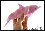 Sand Filled Squishy Dolphin - Moldable Sensory, Stress, Squeeze Fidget Toy ADHD Special Needs Soothing Ocean