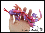 Lizard Sand Filled Animal Toy - Heavy Weighted Sandbag Animal Plush Bean Bag Toss - Shimmering Glitter Gecko