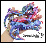 Lizard Sand Filled Animal Toy - Heavy Weighted Sandbag Animal Plush Bean Bag Toss - Shimmering Glitter Gecko