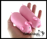 Pig Sand Filled Squishy - Piggie Moldable Sensory, Stress, Squeeze Fidget Toy ADHD Special Needs Soothing