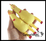 Chicken Sand Filled Squishy - Rubber Chicken Moldable Sensory, Stress, Squeeze Fidget Toy ADHD Special Needs Soothing