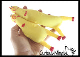 Chicken Sand Filled Squishy - Rubber Chicken Moldable Sensory, Stress, Squeeze Fidget Toy ADHD Special Needs Soothing