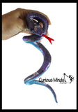 Snake Coiled Sand Filled Animal Toy - Heavy Weighted Sandbag Animal Plush Bean Bag Toss - Shimmering Glitter