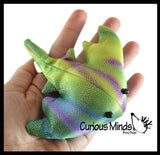 Stingray Sand Filled Animal Toy - Heavy Weighted Sandbag Animal Plush Bean Bag Toss - Shimmering Glitter