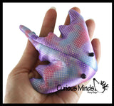 Stingray Sand Filled Animal Toy - Heavy Weighted Sandbag Animal Plush Bean Bag Toss - Shimmering Glitter