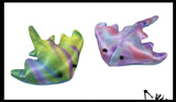 Stingray Sand Filled Animal Toy - Heavy Weighted Sandbag Animal Plush Bean Bag Toss - Shimmering Glitter
