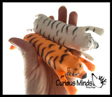 Sand Filled Squishy Tigers - Moldable Sensory, Stress, Squeeze Fidget Toy ADHD Special Needs Soothing Safari