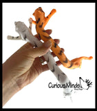 Sand Filled Squishy Tigers - Moldable Sensory, Stress, Squeeze Fidget Toy ADHD Special Needs Soothing Safari