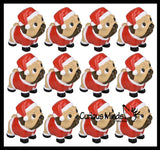 Pug Dog Santa Slow Rise Squishy Toy - Memory Foam Squish Stress Ball - Winter Christmas