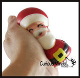 LAST CHANCE - LIMITED STOCK -  Santa Slow Rise Squishy Toy - Memory Foam Squish Stress Ball - Winter Christmas