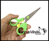 Special Needs Scissors - Adaptable - Use Fingers or Hand to Cut - Student Beginner Spring Shears - Teacher Classroom School Supply
