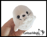 Cute Harp Seal White Plush Stuffed Animals- Adorable Mini Plushie Stuffie