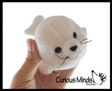 Cute Harp Seal White Plush Stuffed Animals- Adorable Mini Plushie Stuffie