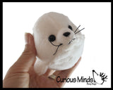 Cute Harp Seal White Plush Stuffed Animals- Adorable Mini Plushie Stuffie