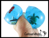Set of 5 Different Water Trick Snakes - Filled with Sparkle Streamers, Water Beads, Glitter, Confetti - Stress Toy - Slippery Tricky Wiggly Wiggler Tube - Squishy Wiggler Sensory Fidget Ball