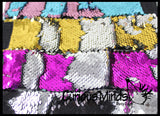 LAST CHANCE - LIMITED STOCK - - Wide Bracelet with Mermaid 2 Color Reversible Sequin Scales - Cuff Jewelry Sensory Fidget Toy