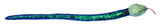 Jumbo 64" Plush Snake with Mermaid 2 Color Reversible Sequin Scales -  Stuffed Sensory Fidget Toy