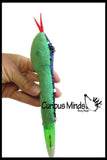 LAST CHANCE - LIMITED STOCK - Pen - Plush Snake with Mermaid 2 Color Reversible Sequin Scales -  Stuffed Sensory Fidget Toy - Office
