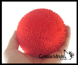 Hairy Puffer Soft Doh Filled Stretch Ball with Shaggy Skin - Ultra Squishy and Moldable Relaxing Sensory Fidget Stress Toy