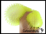 Hairy Puffer Soft Doh Filled Stretch Ball with Shaggy Skin - Ultra Squishy and Moldable Relaxing Sensory Fidget Stress Toy