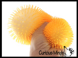 Hairy Puffer Soft Doh Filled Stretch Ball with Shaggy Skin - Ultra Squishy and Moldable Relaxing Sensory Fidget Stress Toy