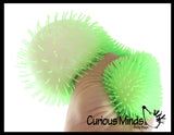 Hairy Puffer Soft Doh Filled Stretch Ball with Shaggy Skin - Ultra Squishy and Moldable Relaxing Sensory Fidget Stress Toy