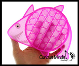 Cute Shark Ocean Animal Theme Bubble Pop Game - Silicone Push Poke Bubble Wrap Fidget Toy - Press Bubbles to Pop the Bubbles Down - Bubble Popper Sensory Stress Toy