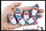 Shark Jaws Large Adorable Erasers - Novelty and Functional Adorable Eraser Novelty Treasure Prize, School Classroom Supply, Math Counters - Sorting - Party Favor