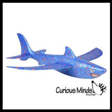 Large Foam Shark Glider Toy - Airplane Toy