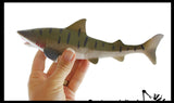 Jumbo Shark Figurines - Large Realistic Replicas of Sharks - Pretend Play Toy - Mini Action Figures Replicas - Miniature Animal Play Set