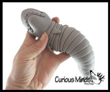 Snake, Shark and Alligator Fidgets - Set of 3 - Large Wiggle Crocodile Articulated Jointed Moving Creature Toy - Unique