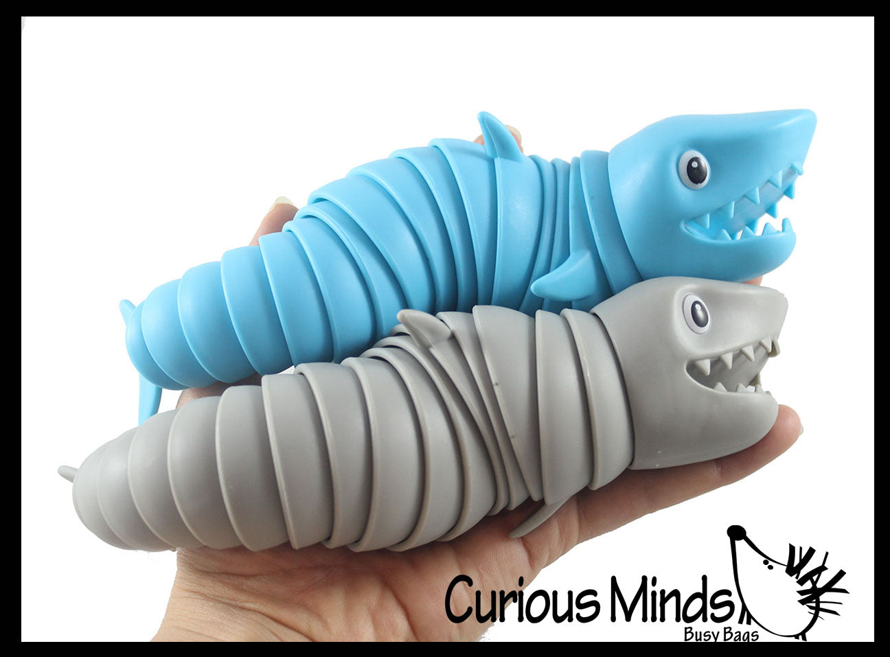 Shark Fidget - Large Wiggle Articulated Jointed Moving Sea Creature Toy - Unique