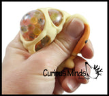 Set of 4 Girly Stress Balls - Alpaca / Flamingo / Unicorn / Sheep -  Squishy Blob Mesh Ball with Soft Web - Squishy Fidget Ball