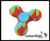LAST CHANCE - LIMITED STOCK - SALE  -Silicone Tie Dye Fidget Spinner Toy - Spinning Hand Fidget - Anxiety ADHD